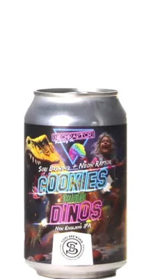 Sori Brewing / Neon Raptor Cookies With Dinos
