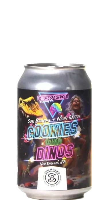 Sori Brewing / Neon Raptor Cookies With Dinos