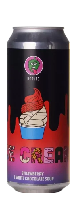 Hopito Ice Cream - Strawberry & White Chocolate