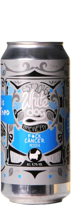 White Dog FUCK CANCER