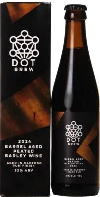 DOT Brew 2024 Barrel Aged Peated Barley Wine Oloroso Rum Finish
