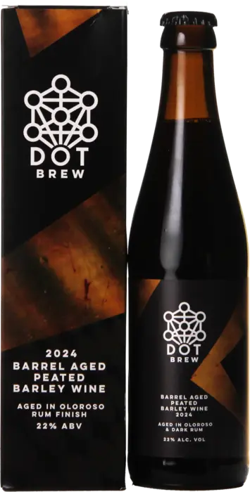 DOT Brew 2024 Barrel Aged Peated Barley Wine Oloroso Rum Finish