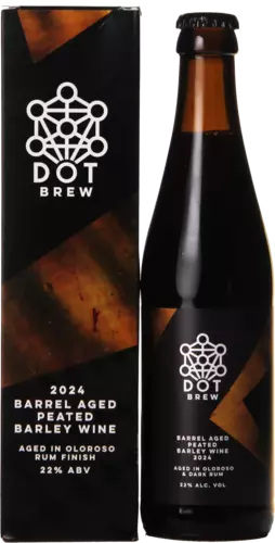 DOT Brew 2024 Barrel Aged Peated Barley Wine Oloroso Rum Finish