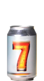 Bier mit der Zahl 7
