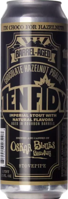 Oskar Blues Chocolate Hazelnut Praline Ten FIDY Barrel-Aged Imperial Stout