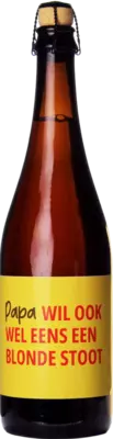 Papa Wil Ook Wel Eens Een Blonde Stoot Vaderdag Blond 75cl