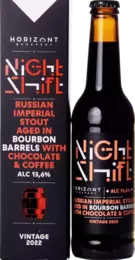 Horizont Night Shift Vintage 2022 Russian Imperial Stout Aged In Bourbon Barrels with Chocolate & Coffee