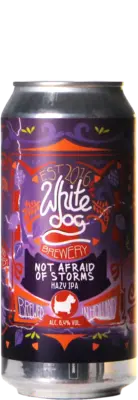 White Dog Not Afraid Of Storms