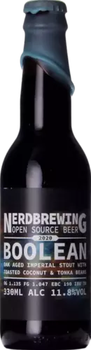 Nerdbrewing Boolean Oak Aged Imperial Stout With Toasted Coconut & Tonka Beans