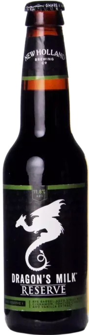 New Holland Dragon’s Milk Reserve: Rye Barrel-Aged Stout With Cinnamon, Toasted Chilies And Vanilla Extract (2022-1)