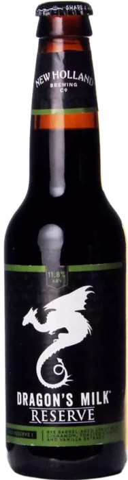 New Holland Dragon’s Milk Reserve: Rye Barrel-Aged Stout With Cinnamon, Toasted Chilies And Vanilla Extract (2022-1)