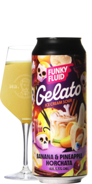 Funky Fluid Gelato: Bananas Pineapple Horchata
