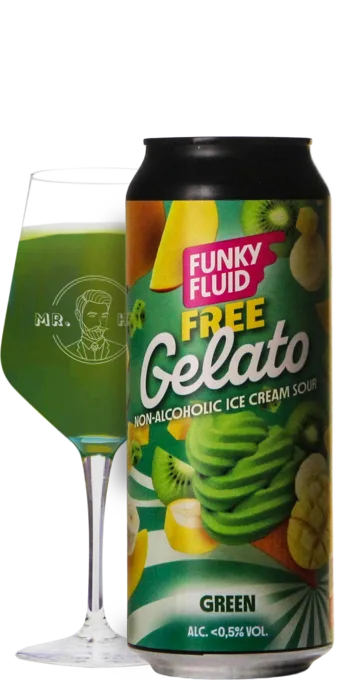 Funky Fluid Free Gelato: Green