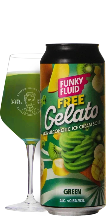 Funky Fluid Free Gelato: Green