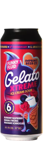 Funky Fluid / Imprint Gelato XTREME: Blueberry Raspberry Banana S'mores Milkshake Schmoojee