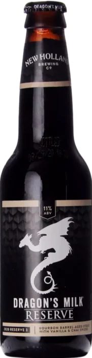 New Holland Dragon’s Milk Reserve: Bourbon Barrel-Aged Stout With Vanilla & Chai Spices (2020-3)