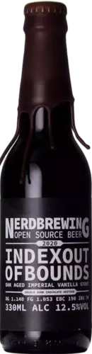 Nerdbrewing Indexoutofbounds Oak Aged Imperial Vanilla Stout Double Dark Chocolate Ed.