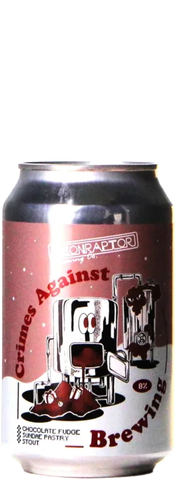 Neon Raptor Crimes Against Brewing Chocolate Fudge Sundae