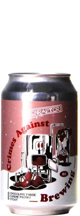 Neon Raptor Crimes Against Brewing Chocolate Fudge Sundae