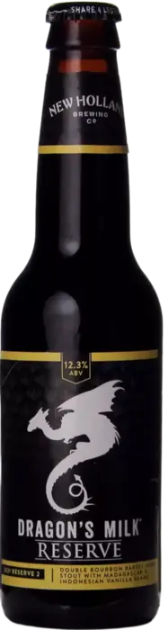 New Holland Dragon’s Milk Reserve: Double Bourbon Barrel-Aged Stout With Madagascar & Indonesian Vanilla Beans (2021-2)
