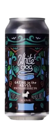 White Dog Gazing in the Abyss