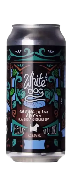 White Dog Gazing in the Abyss