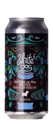 White Dog Gazing in the Abyss