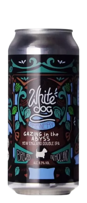 White Dog Gazing in the Abyss