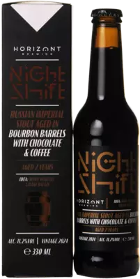 Horizont Night Shift 2024 Russian Imperial Stout Aged in Bourbon Barrels with Chocolate & Coffee (Aged 2 years)