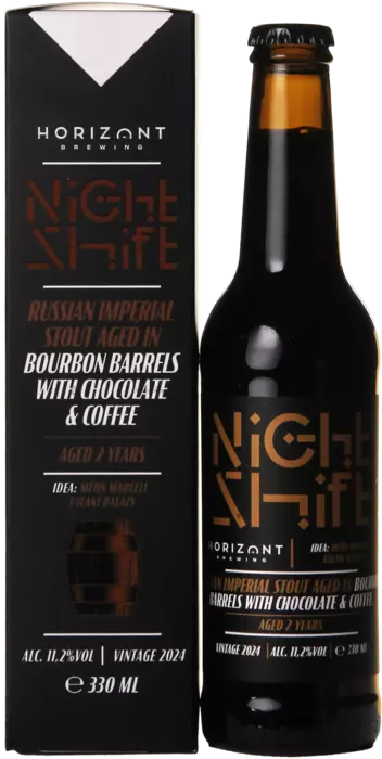 Horizont Night Shift 2024 Russian Imperial Stout Aged in Bourbon Barrels with Chocolate & Coffee (Aged 2 years)