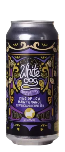 White Dog King of Low Maintenance