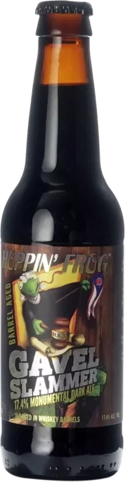 Hoppin' Frog Gavel Slammer Monumental Dark Ale Whiskey Barrel Aged