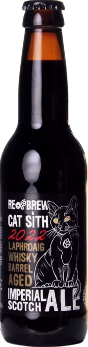 Rebrew Cat Sìth Imperial Scotch Ale 2022. Laphroaig Whisky Barrel Aged