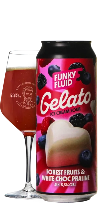 Funky Fluid Gelato: Forest Fruits & White Choc Praline