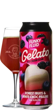 Funky Fluid Gelato: Forest Fruits & White Choc Praline