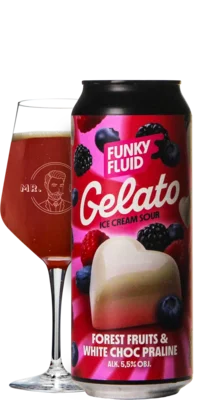 Funky Fluid Gelato: Forest Fruits & White Choc Praline