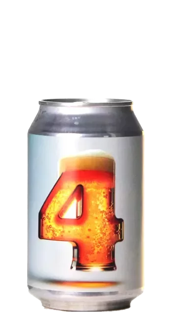 Bier mit der Zahl 4