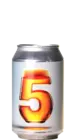 Bier mit der Zahl 5