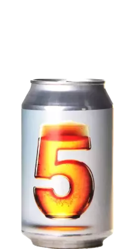 Bier mit der Zahl 5