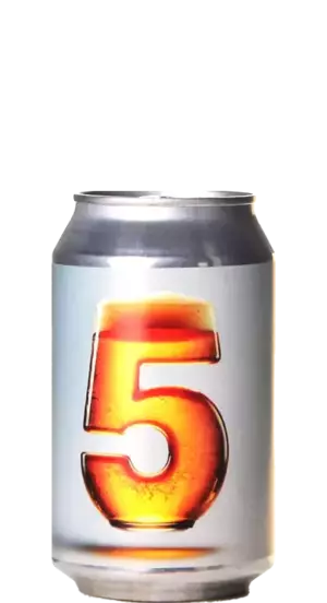 Bier mit der Zahl 5