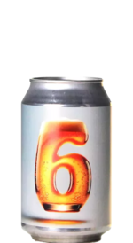 Bier mit der Zahl 6