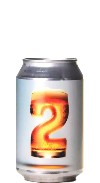 Bier mit der Zahl 2